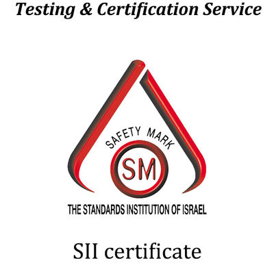 Israel SII Kiểm tra & Chứng nhận SII Chứng nhận Mark trải qua